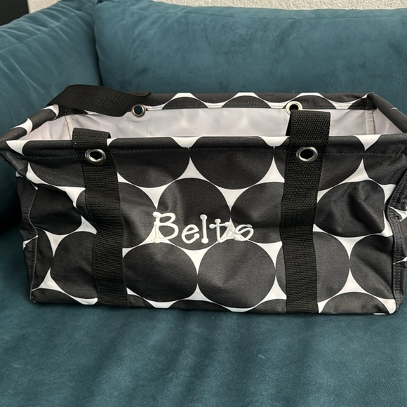Thirty one Medium Utility tote black dot - Picture 2 of 2